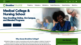 What Brooklinecollege.edu website looked like in 2022 (1 year ago)