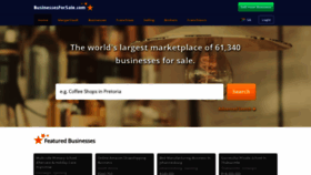 What Businessesforsale.co.za website looked like in 2022 (1 year ago)