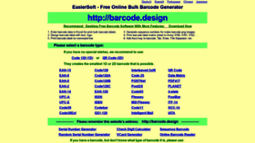 What Barcode.design website looked like in 2022 (3 years ago)