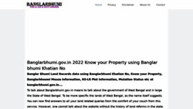 What Banglarbhumi.online website looked like in 2022 (1 year ago)