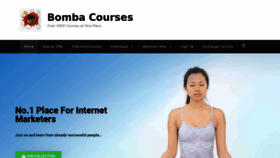 What Bombacourses.com website looked like in 2022 (2 years ago)