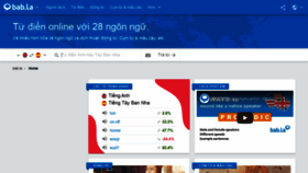 What Babla.vn website looked like in 2022 (1 year ago)