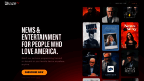 What Blazetv.com website looked like in 2022 (1 year ago)