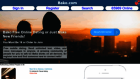 What Bako.com website looked like in 2022 (1 year ago)