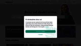 What Bokadirekt.se website looked like in 2022 (1 year ago)