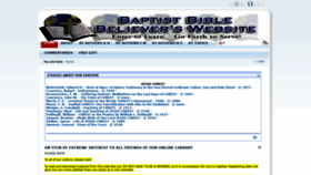 What Baptistbiblebelievers.com website looked like in 2022 (1 year ago)