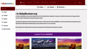 What Babyboomer.org website looked like in 2022 (1 year ago)