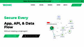 What Bionic.ai website looked like in 2022 (3 years ago)