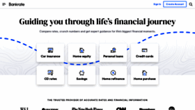 What Bankrate.com website looked like in 2022 (1 year ago)