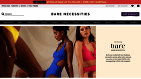 What Barenecessities.com website looked like in 2022 (1 year ago)