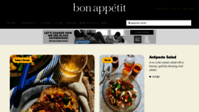 What Bonappetit.com website looked like in 2022 (1 year ago)
