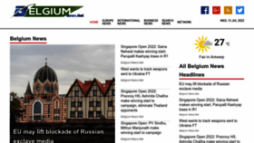 What Belgiumnews.net website looked like in 2022 (1 year ago)