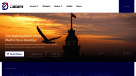 What Belediye.gov.tr website looked like in 2022 (1 year ago)