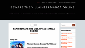 What Bewareofthevillainess.com website looked like in 2022 (1 year ago)