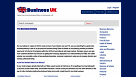 What Businessuk.directory website looked like in 2022 (1 year ago)