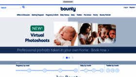 What Bounty.com website looked like in 2022 (1 year ago)