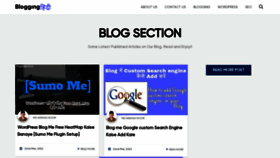 What Blogginghindi.com website looked like in 2022 (1 year ago)