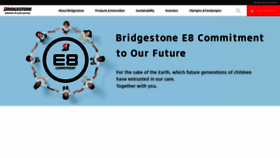 What Bridgestone.com website looked like in 2022 (1 year ago)