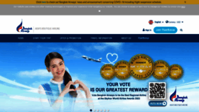 What Bangkokair.com website looked like in 2022 (1 year ago)