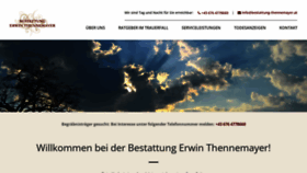 What Bestattung-thennemayer.at website looked like in 2022 (1 year ago)