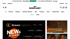 What Bushplanet.com website looked like in 2022 (1 year ago)