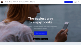 What Bookmate.com website looked like in 2022 (1 year ago)