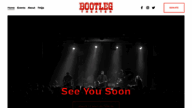 What Bootlegtheater.org website looked like in 2022 (1 year ago)