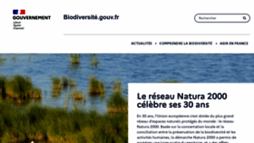 What Biodiversitetousvivants.fr website looked like in 2022 (1 year ago)