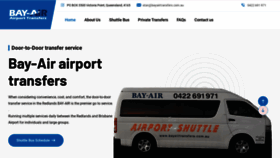 What Bayairtransfers.com.au website looked like in 2022 (1 year ago)