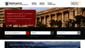 What Beehive.govt.nz website looked like in 2022 (1 year ago)