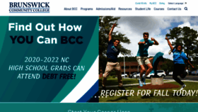 What Brunswickcc.edu website looked like in 2022 (1 year ago)