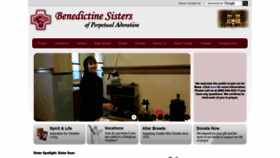 What Benedictinesisters.org website looked like in 2022 (1 year ago)