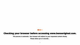 What Bensoriginal.com website looked like in 2022 (1 year ago)