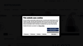 What Bertelsmann.com website looked like in 2022 (1 year ago)