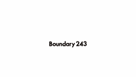 What Boundary243.com website looked like in 2022 (1 year ago)