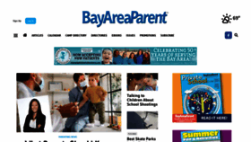What Bayareaparent.com website looked like in 2022 (1 year ago)