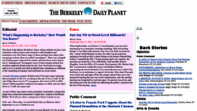 What Berkeleydailyplanet.com website looked like in 2022 (1 year ago)