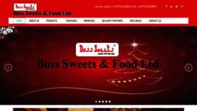 What Bosssweets.com website looked like in 2022 (1 year ago)