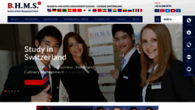 What Bhms.ch website looked like in 2022 (1 year ago)