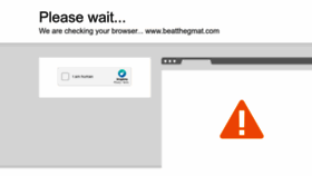 What Beatthegmat.com website looked like in 2022 (3 years ago)