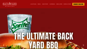What Backyardburgers.com website looked like in 2022 (1 year ago)