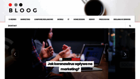 What Bloog.pl website looked like in 2022 (2 years ago)