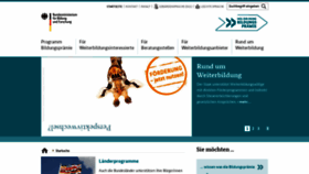 What Bildungspraemie.info website looked like in 2022 (1 year ago)