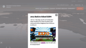 What Beaufortschools.net website looked like in 2022 (1 year ago)
