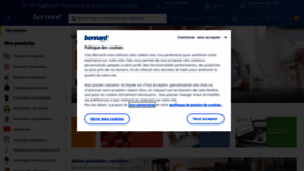 What Bernard.fr website looked like in 2022 (1 year ago)
