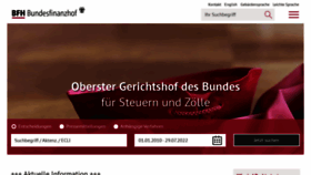 What Bundesfinanzhof.de website looked like in 2022 (1 year ago)