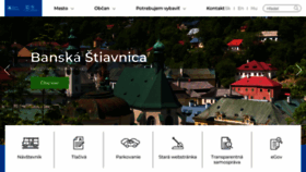What Banskastiavnica.sk website looked like in 2022 (1 year ago)