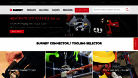 What Burndy.com website looked like in 2022 (1 year ago)