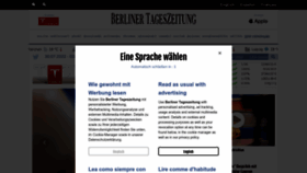 What Berlinertageszeitung.de website looked like in 2022 (3 years ago)