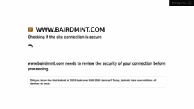 What Bairdmint.com website looked like in 2022 (1 year ago)